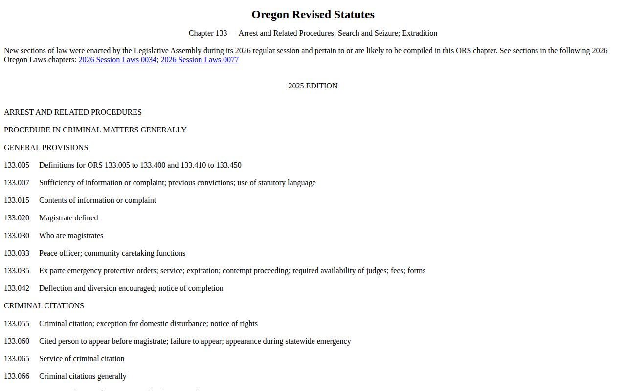 Oregon law on Columbia County booking photo records